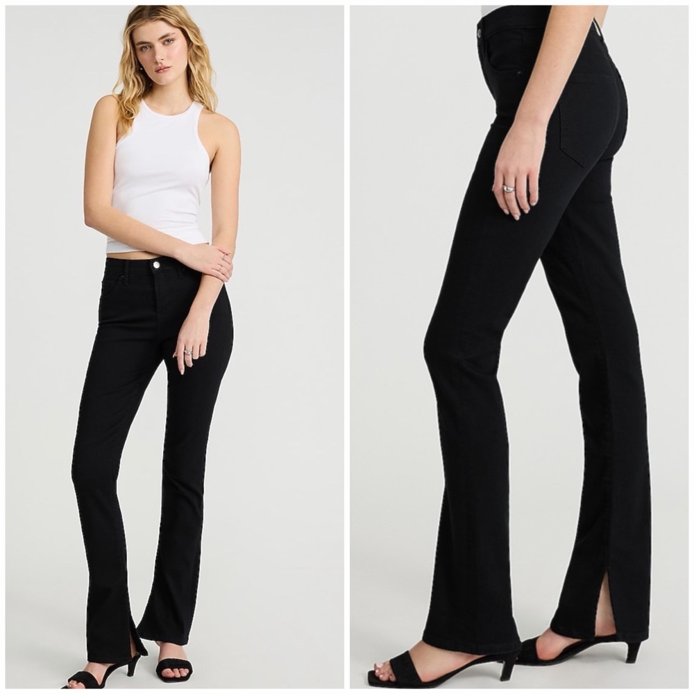 EXPRESS Skyscraper Mid Rise Stay Black Jeans Size 4 Short 4S - Picture 2 of 15